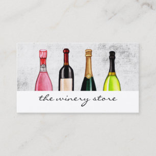 Tarjeta De Visita Botellas de Vinos