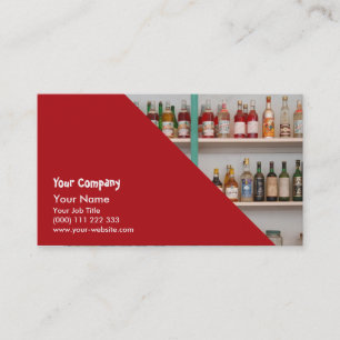 Tarjeta De Visita Botellas del licor