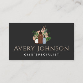 Tarjeta De Visita Botellas y plantas especializadas en aceites esenc