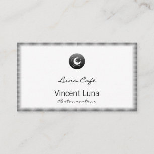 Tarjeta De Visita Botón Van Gogh Moon
