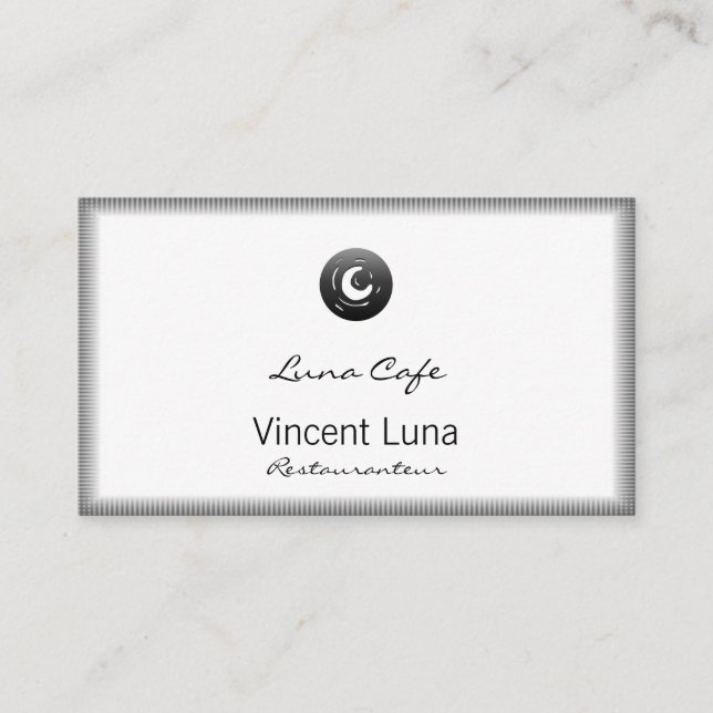 Tarjeta De Visita Botón Van Gogh Moon (Anverso)