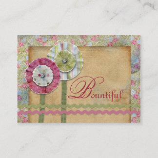 Tarjeta De Visita Bountiful Chubby Business Cards