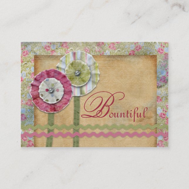 Tarjeta De Visita Bountiful Chubby Business Cards (Anverso)