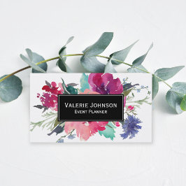 Tarjeta De Visita Bouquet acuarela