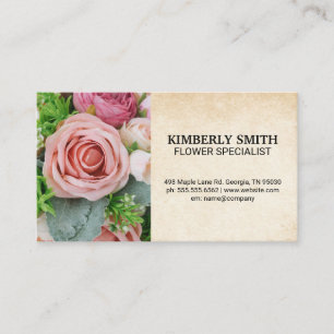 Tarjeta De Visita Bouquet de flores hermosas