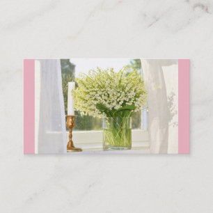 Tarjeta De Visita Bouquet de flores primaverales lirios del valle