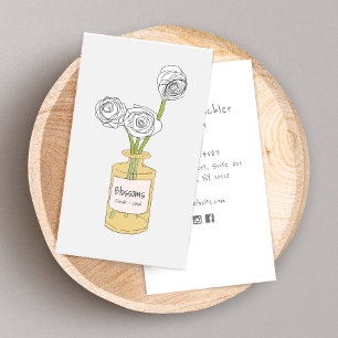 Tarjeta De Visita Bouquet floral de Cute Boho