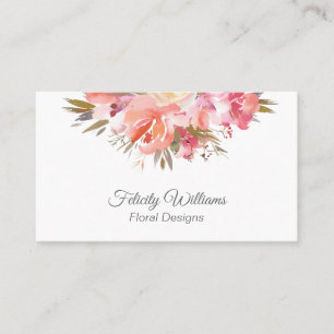 Tarjeta De Visita Bouquet floral femenino de ensueño