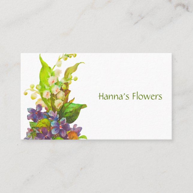 Tarjeta de visita Bouquet Flower (Anverso)