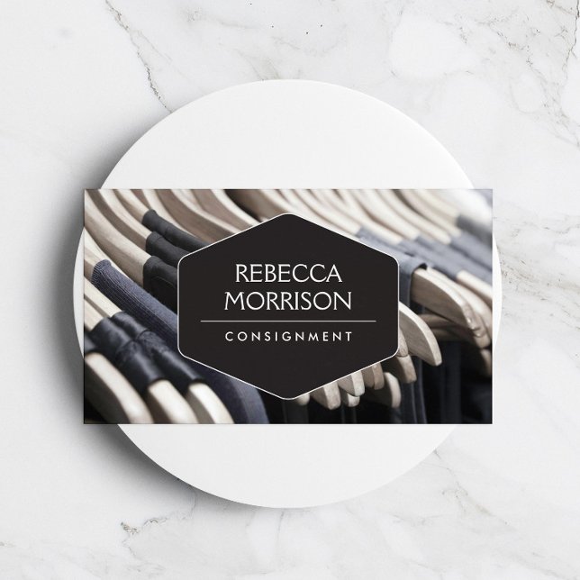 Tarjeta De Visita Boutique, Consignación, Diseñador de moda, Closet (Subido por el creador)