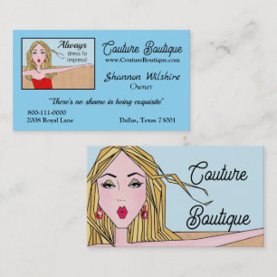 Tarjeta De Visita Boutique de Alta Costura
