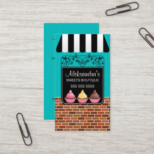 Tarjeta De Visita Boutique de la panadería de la magdalena