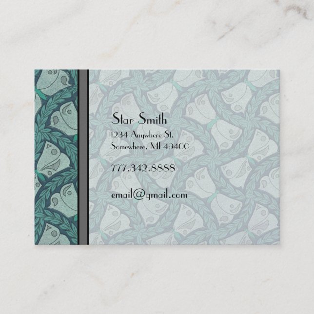 Tarjeta De Visita Boutique de mariposa vanguardista (Anverso)