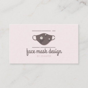 Tarjeta De Visita Boutique de Mascarillas Faciales Reutilizables
