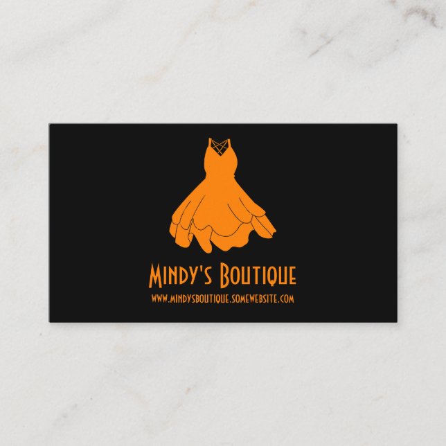 Tarjeta De Visita Boutique de Mindy (Anverso)