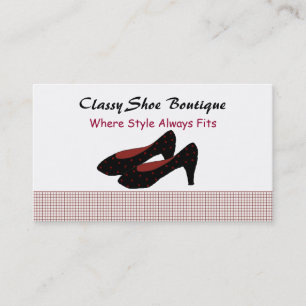 Tarjeta De Visita Boutique de Tacones Elegantes