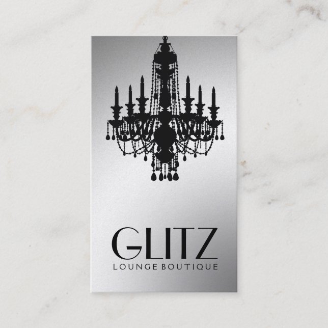 Tarjeta De Visita Boutique del Glitz 311 - oro festivo (Anverso)