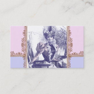 Tarjeta De Visita Boutique del vintage - diva de la era del
