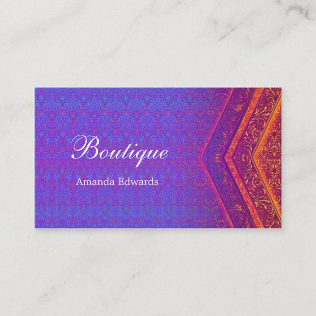 Tarjeta De Visita Boutique | Elegante (Anverso)