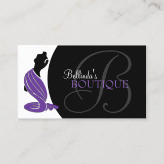 Tarjeta De Visita Boutique elegante de la moda