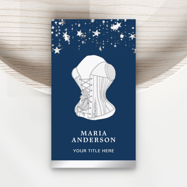 Tarjeta De Visita Boutique Lingerie White Lace Bridal Corset (Subido por el creador)