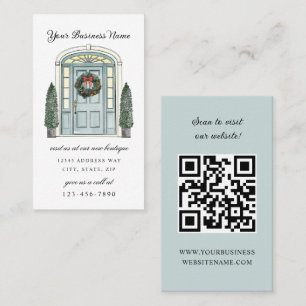 Tarjeta De Visita Boutique Navidades de puerta colonial