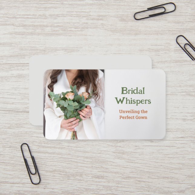 Tarjeta De Visita Boutique nupcial (Anverso/Reverso In Situ)