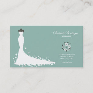 Tarjeta De Visita Boutique nupcial - Elija su color de fondo