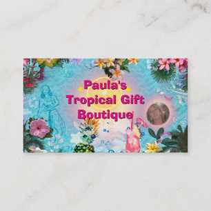 Tarjeta De Visita Boutique Tropical Gift