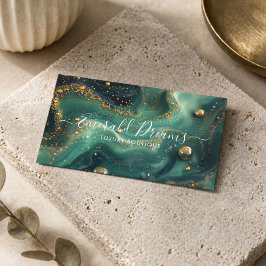 Tarjeta De Visita Boutique Verde Esmeralda