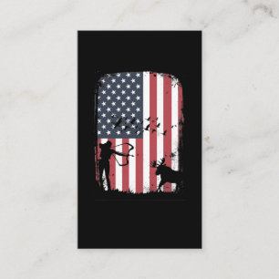 Tarjeta De Visita Bow Deer Hunting USA Deer Hunter