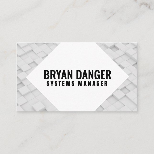 Tarjeta De Visita "Box World" personalizado (Reino Unido/Euro) (Anverso)