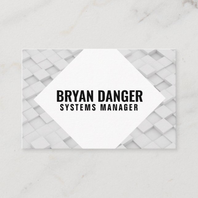 Tarjeta De Visita "Box World" personalizado (Reino Unido/Euro) (Anverso)