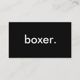 Tarjeta De Visita boxeador.
