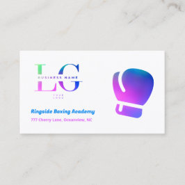 Tarjeta De Visita Boxeo LOGOTIPO PERSONALIZADO QR