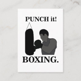 Tarjeta De Visita Boxing Sport Punch It Boxing