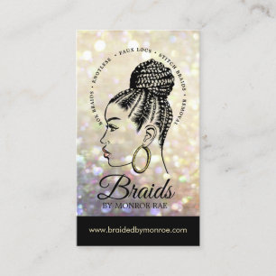 Tarjeta De Visita Braider de pelo - Braids - Brailist - Stylist - Sa