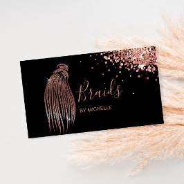 Tarjeta De Visita Braider de pelo moderno, salón de pelo para negoci
