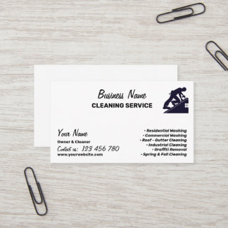 Tarjeta De Visita Branding For Pressure Washing Cleaning Business