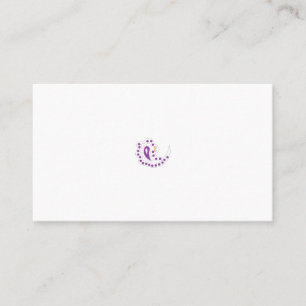 Tarjeta De Visita Bransoletka z serduszkiem Style, Light Eggplant