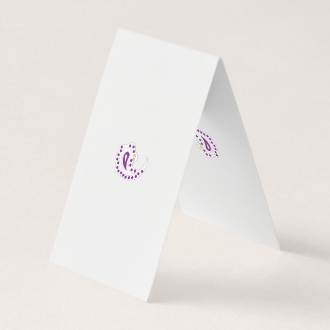 Tarjeta De Visita Bransoletka z serduszkiem Style, Light Eggplant (Reverso)