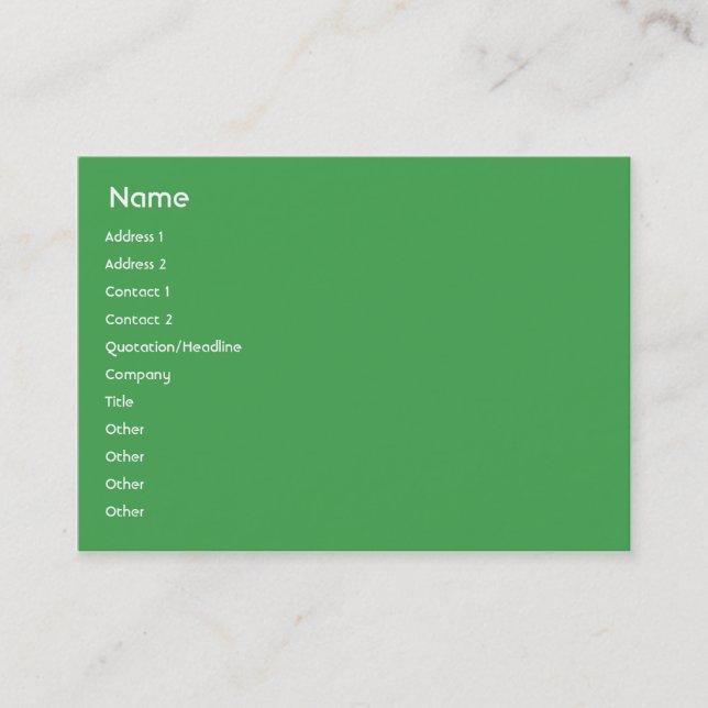 Tarjeta De Visita Brasil: Chubby (Anverso)