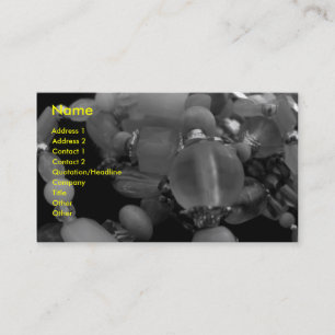 Tarjeta De Visita "Brazaletes enredados en negro" y blanco