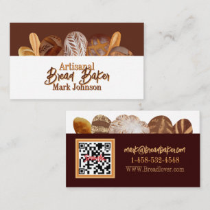 Tarjeta De Visita Bread Bakery Baker