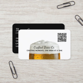 Tarjeta De Visita 🍻 Brewery Beer Personalizado QR