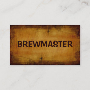 Tarjeta de visita Brewmaster Antique