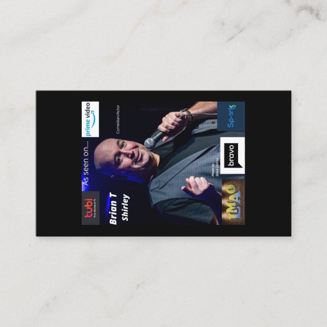 Tarjeta De Visita Brian T Shirley Bus Card (Anverso)