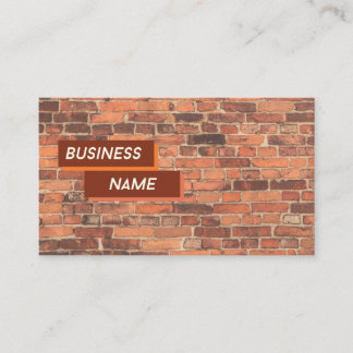 Tarjeta De Visita Brick By Brick Sales