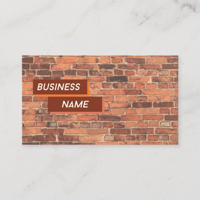 Tarjeta De Visita Brick By Brick Sales (Anverso)