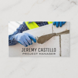 Tarjeta De Visita Brick Layering   Servicios de construcción